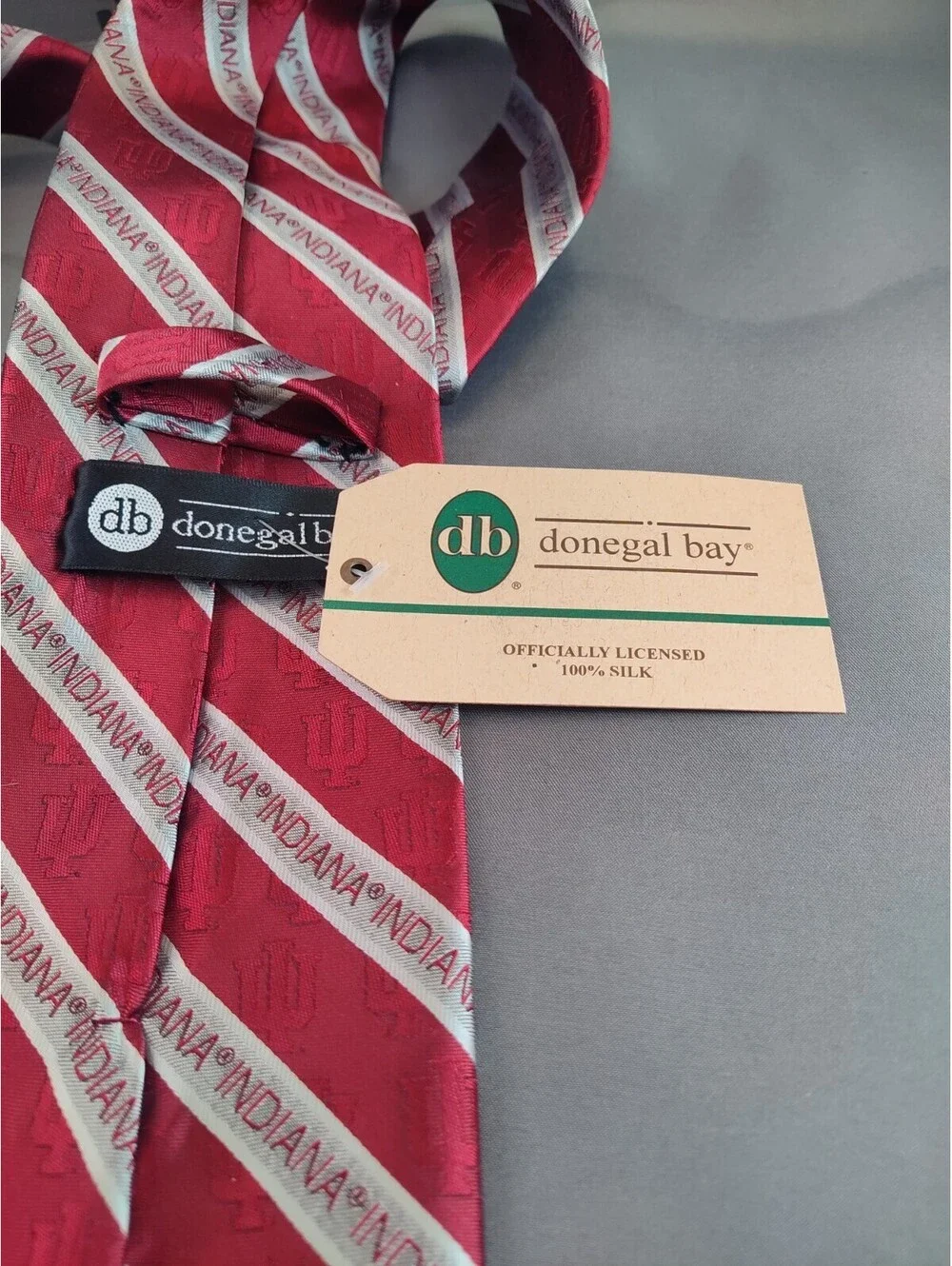 Indiana Hoosiers Men's Necktie Red Neck Tie Silk Tie